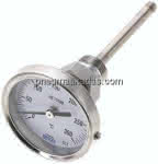 Bimetallthermometer, waage-,recht D63/0 bis +300°C/100mm