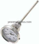 Bimetallthermometer, waage-,recht D63/0 bis +300°C/160mm