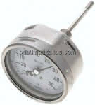 Bimetallthermometer, waage-,recht D100/-30 bis +50°C/100mm