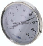 Bimetallthermometer, waage-,recht D100/-30 bis +50°C/63mm