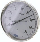 Bimetallthermometer, waage-,recht D160/-30 bis +50°C/100mm