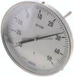 Bimetallthermometer, waage-,recht D160/-30 bis +50°C/160mm