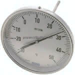 Bimetallthermometer, waage-,recht D160/-30 bis +50°C/200mm