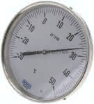 Bimetallthermometer, waage-,recht D160/-30 bis +50°C/63mm