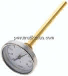 Bimetallthermometer, waage-,recht D63/-30 bis +50°C/160mm