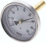 Bimetallthermometer, waage-,recht D63/-30 bis +50°C/60mm