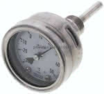 Bimetallthermometer, waage-,recht D63/-30 bis +50°C/63mm