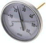 Bimetallthermometer, waage-,recht D100/0 bis +60°C/100mm