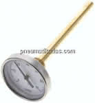 Bimetallthermometer, waage-,recht D63/0 bis +60°C/160mm