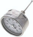 Bimetallthermometer, waage-,recht D100/0 bis +80°C/100mm