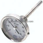 Bimetallthermometer, waage-,recht D63/0 bis +80°C/100mm