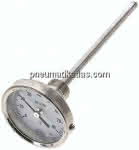 Bimetallthermometer, waage-,recht D63/0 bis +80°C/160mm