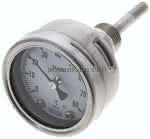 Bimetallthermometer, waage-,recht D63/0 bis +80°C/63mm
