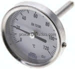 Bimetallthermometer, waage-,recht D63/0 bis +120°C/63mm