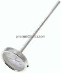 Bimetallthermometer, waage-,recht D63/0 bis +200°C/200mm