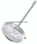 Bimetallthermometer, waage-,recht D63/0 bis +250°C/100mm