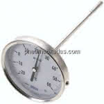 Bimetallthermometer, waage-,recht D100/-20 bis +60°C/200mm
