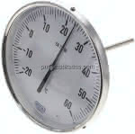 Bimetallthermometer, waage-,recht D160/-20 bis +60°C/160mm