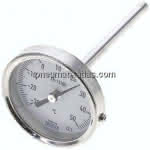 Bimetallthermometer, waage-,recht D63/-30 bis +50°C/100mm