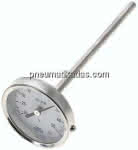 Bimetallthermometer, waage-,recht D63/-30 bis +50°C/160mm