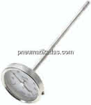 Bimetallthermometer, waage-,recht D63/0 bis +80°C/200mm