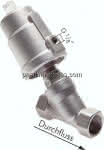 Schrägsitzventil G 1-1/2",,Antrieb: Edelstahl 1.4305, Eco