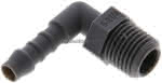 Winkel-Gewindetülle R 1/4"-6 ( 1/4")mm, PA 6