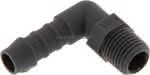 Winkel-Gewindetülle R 1/4"-9 ( 3/8")mm, PA 6