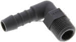 Winkel-Gewindetülle R 3/8"- 10mm, PA 6