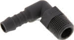 Winkel-Gewindetülle R 3/8"-9 ( 3/8")mm, PA 6