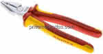 Kraft-Kombizange, 225 mm, verchromt mit 2K-Griffen, VDE-