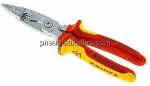 Multi-Installationszange, verchromt mit 2K-Griffen, VDE-