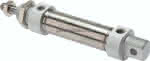 ISO 6432-Zylinder, doppeltwir-,kend, Kolben 25mm,Hub 320mm