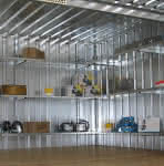 Regalsystem 1, 3 Ebenen,,1m lang, 420mm tief,BOS