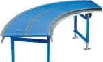 Klein-Rollenbahn B 400 mm,W=45°/B=400mm/T=25mm,Blume Förderanlagen
