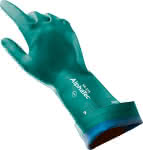 Handsch. AlphaTec 58-335,,Nitril, grün, Gr. 9