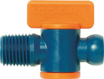 Abstellhahn 2-teilig für,Kühlmittelschlauch 1/4",NPT-Außengewinde - LOC-LINE