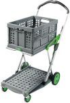 CLAX Trolley, grün,Tragkraft: 60 KG,Inklusive Klappbox - Klappbar