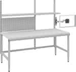 Systemtisch Multi4easy,B1685xT800xH718-1018 mm,Tischplatte Melamin - manuell verstellbar