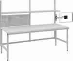 Systemtisch Multi4easy,B2030xT800xH718-1018 mm,Tischplatte Melamin - manuell verstellbar