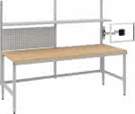 Systemtisch Multi4easy,B2030xT800xH720-1020 mm,Tischplatte Multiplex - manuell verstellbar