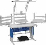 Systemtisch Multi4motion,B1280xT700/765xH730-1230,ESD-Arbeitsplatz - Tischplatte ESD