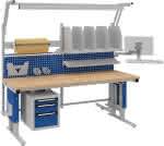 Systemtisch Multi4motion,B2030xT800/865xH730-1230,Packarbeitsplatz 2