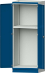 Leergehäuse Modell 103,B865xT720xH2200mm,RAL 7035/5010 mit Türen - Schubladenblock NH 1200