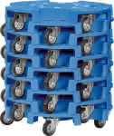 Reifen-Roller 4547,Ladefläche Ø 700 mm,4 Lenkrollen Vollgummi