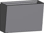 Abfalleimer,passend f. Lochwände,Lochung 10X10 mm RAL 7016
