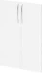 Drehtüren mit Bogengriff,Paar Türen 3OH Weiß,Arbeitshöhe 68,5-81cm - Türstärke = 1,6 cm