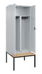 C+P Schwarz-Weiß-Spind,Classic PLUS Bank,B800xT815xH2120mm 2