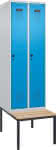 C+P Spind Evolo PLUS,Sitzbank Holzleisten 2,Abteile B600xT815xH2120mm