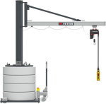 Mobiler Säulenschwenkkran,250kg,4,9m,270,MOBILUS+Elektrokettenzug - MOB12-US2,5-4,9